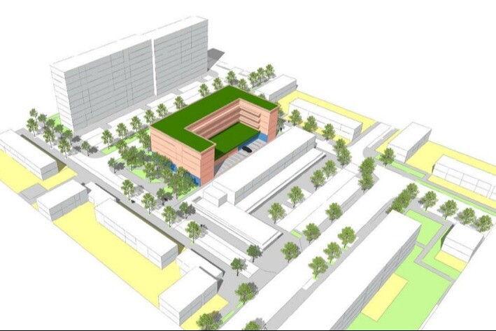 Eerste schetsen voor gezondheidscentrum met woningen in Utrecht Overvecht
