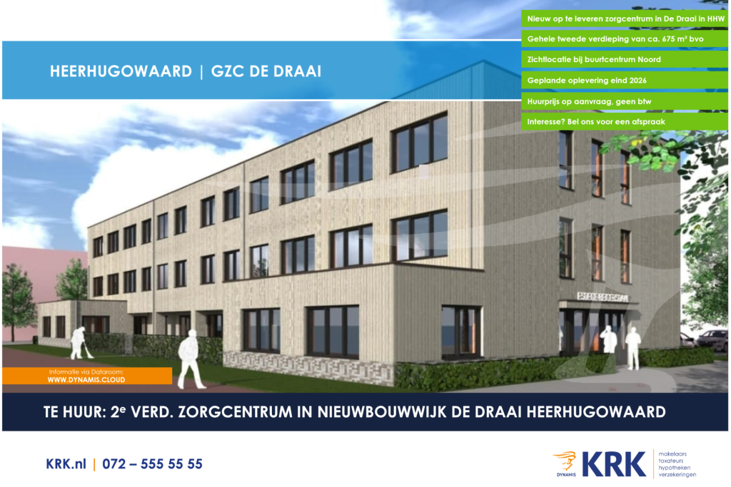 Te huur: Verdieping van 675 m2 in GZC in nieuwbouwwijk De Draai in Heerhugowaard